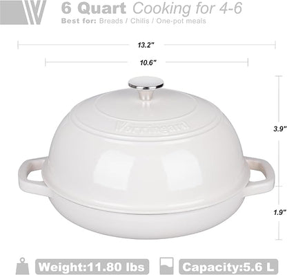 VORRINGARD Enameled Cast Iron Dutch Oven Pot - Image 2