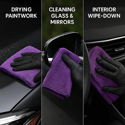 6 Pack Reusable Pak Details Micro Fiber Towels Car Detailing | 16x16 - Image 4