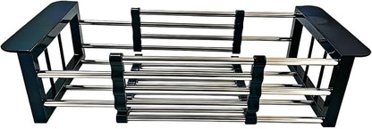 Stainless Steel Expandable Over Sink Dish Drying Rack | 11.4–18.5 inch by Unknown