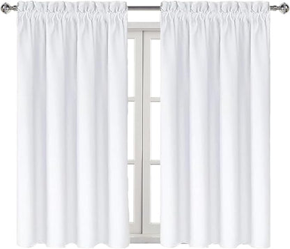 DWCN White Curtains for Living Room Thermal Insulated, 50% Light Blocking - Image 8