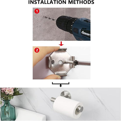 NearMoon Bathroom Toilet Paper Holder, Premium SUS304 Stainless Steel Rustproof - Image 8
