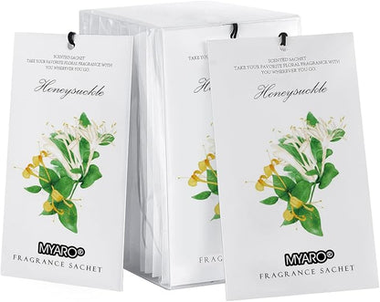 MYARO 12 Packs Honeysuckle Scented Sachets by MYARO