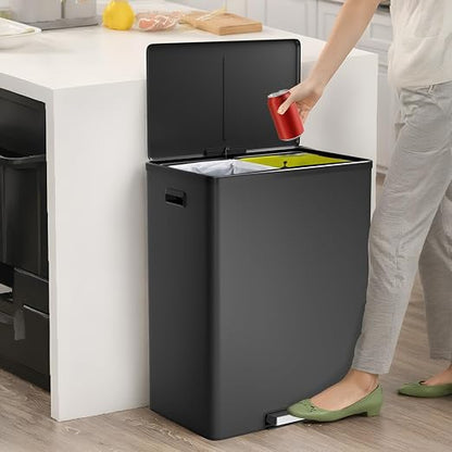 GarveeHome Step Dual Trash Can, 60L/16 Gallon Recycle Bins - Image 7