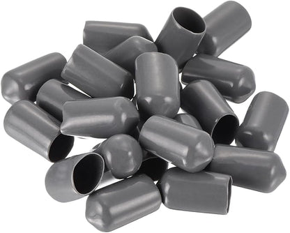 uxcell 20pcs Rubber End Caps 9mm ID Vinyl PVC Round Tube Bolt Cap Cover Screw - Image 4