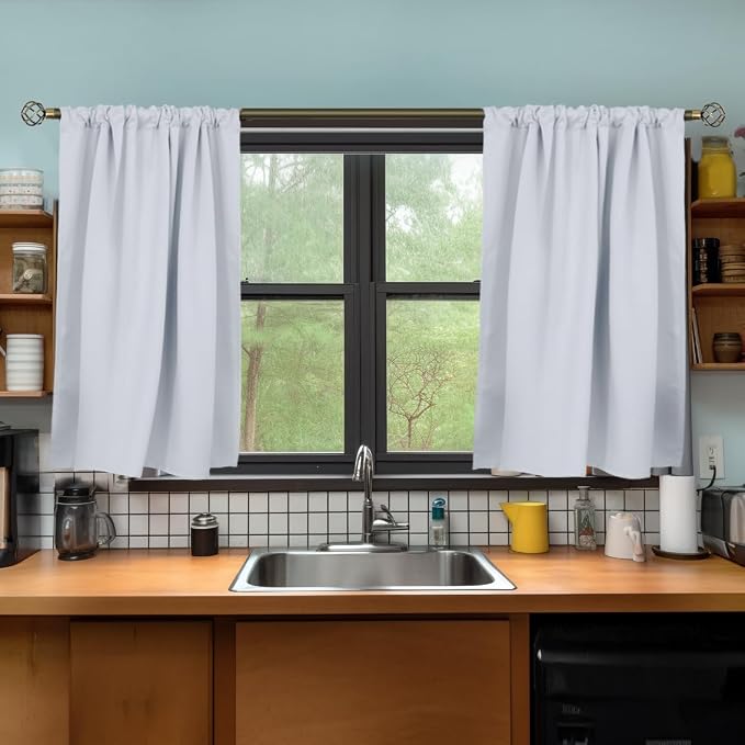BGment Short Room Darkening Curtains 36 Inches Length - Image 6