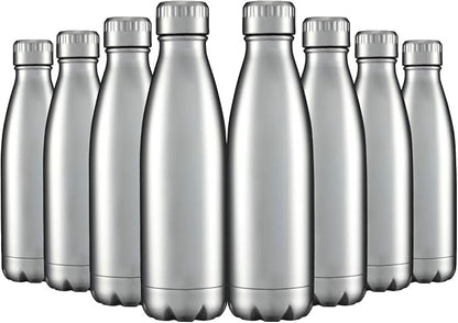 HASLE OUTFITTERS 17oz Stainless Steel Water Bottles Bulk, Vacuum Insulated by HASLEOUTFITTERS
