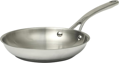 Martha Stewart Castelle 8" Stainless Steel Frying Pan Non Toxic Fry Pan Skillet by MarthaStewart
