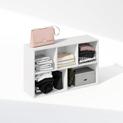 Furinno Reed Closet Organizers and Storage, 5-Cube Reversible Closet Shelves - Image 5