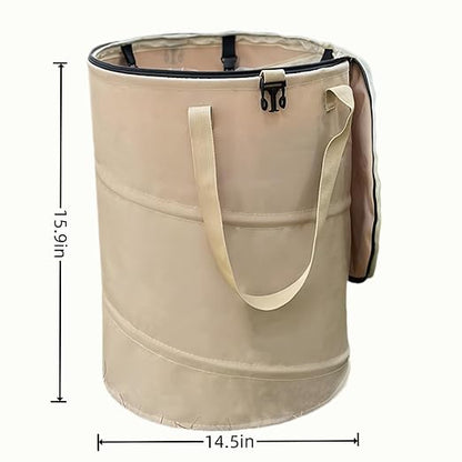 Collapsible Trash Can with Lid, Foldable Camping Trash Can, Outdoor Recycle Bin - Image 3