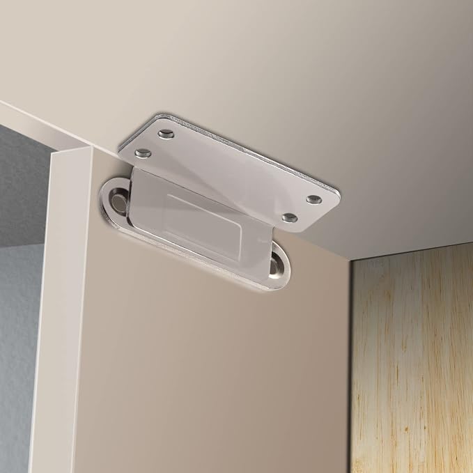 Mousike Cabinet Magnets Mousike Adhesive Strong Magnetic Door Catch Stainless - Image 3