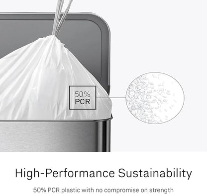 simplehuman Code K 200 Count Custom Fit Liners, Drawstring Kitchen Trash Bags - Image 5