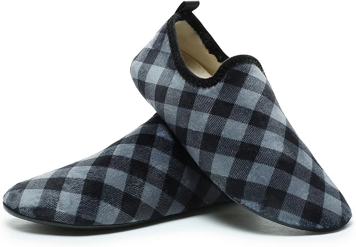 Adult Indoor House Slippers Socks Lightweight Non Slip Grip House Home Shoes by CanLeg