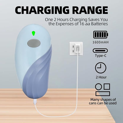 Rechargeable Auto Electric Can OpenerTouch Side Cut Opener Open Your Cans - Image 2