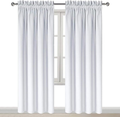 DWCN Blackout Curtains Room Darkening Thermal Insulated Bedroom Curtains Window - Image 9