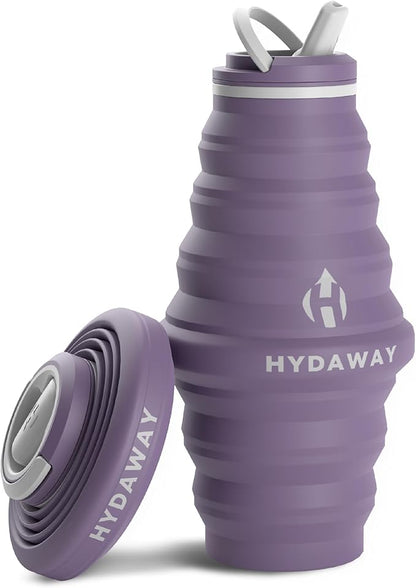 HYDAWAY 25oz Collapsible Water Bottle - BPA-Free, Leakproof, Lightweight, and Space-Saving - Perfect for Hiking, Travel, and All-Day Hydration
