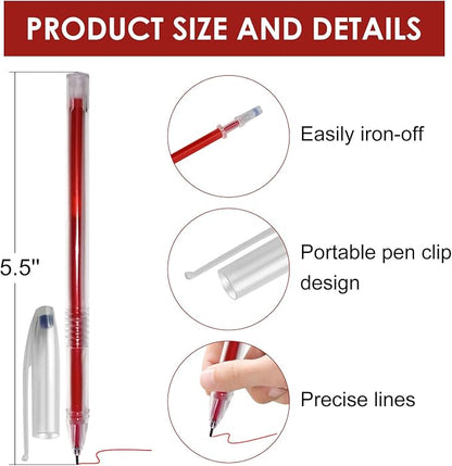 72pcs Heat Erasable Pens for Fabric, Fabric Pens for Sewing Erasable for - Image 2
