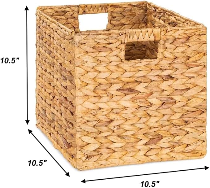 10.5 x 10.5in Wicker Storage Baskets - Image 2
