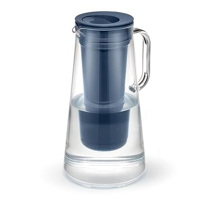 LifeStraw Home – Water Filter Pitcher, Midnight Blue, BPA Free Designed by LifeStraw