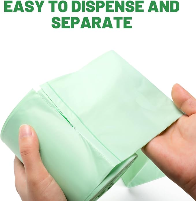3 Gallon Flap Tie Compostable Trash Bags, Biodegradable Kitchen Garbage Bags - Image 4