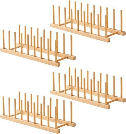4 PCS Bamboo Dish Dying Rack by Worthyeah