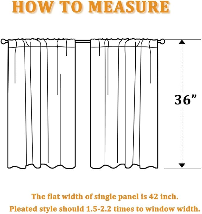 RYB HOME Room Darkening Curtains - Image 8