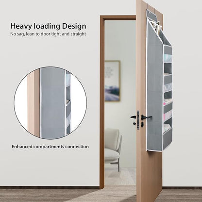 Univivi 5-Shelf Fabric Door Storage Over Door Hanging Organizer - Image 2