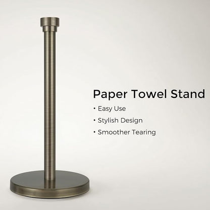 Antique Bronze Paper Towel Holder Countertop, Freestanding Paper Towel Stand - Image 2