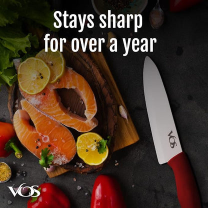 Vos Ceramic Knife with Peeler, Knives Set - Image 2