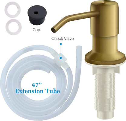 Soap Dispenser for Kitchen Sink and Extension Tube Kit, Stainless Steel - Image 7