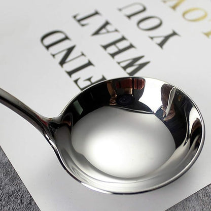 7.6'' Gravy Ladle Sauce Soup Spoon Heavy Duty 18/10 Stainless Steel - Image 5