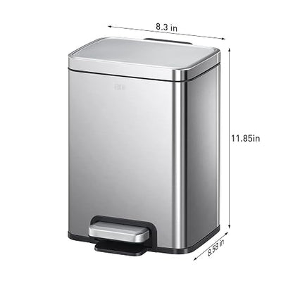 EKO Madison 6L / 1.6 Gal Bathroom Trash Can - Image 6