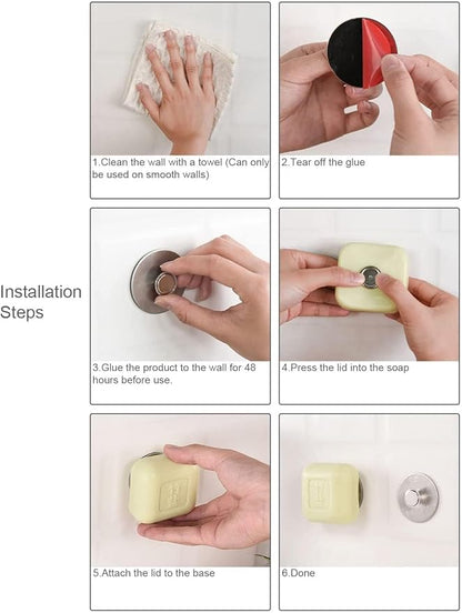 Magnetic Soap Holder Self Draining, Stainless Steel Soap Savers - Image 7