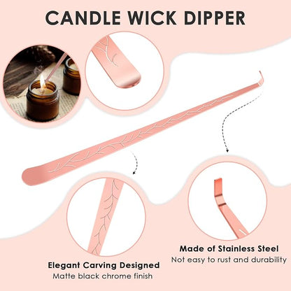 5 in 1 Candle Accessory Set, Candle Wick Trimmer Cutter Set, Candle Wick Dipper - Image 5