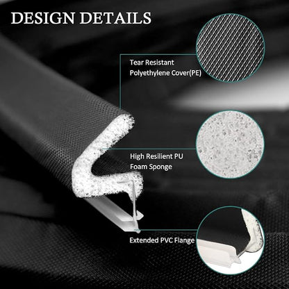 Kerf Weather Stripping Door Seal Strip 26 Ft Q Foam Door Weatherstrip Seal - Image 3