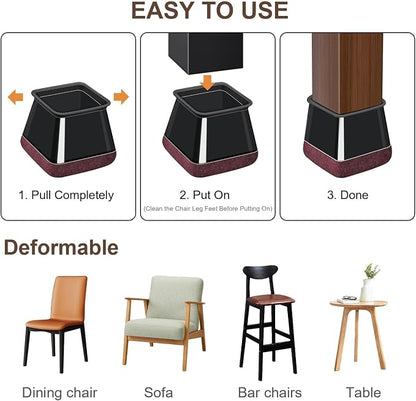 40 Pcs Chair Leg Floor Protectors - Image 6