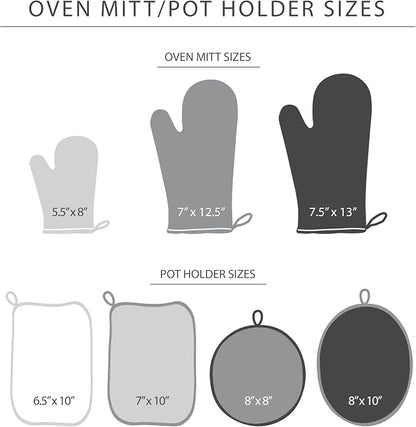 KITCHENAID Ribbed Soft Silicone Oven Mitt 2-Pack Set, Aqua Sky - Image 4