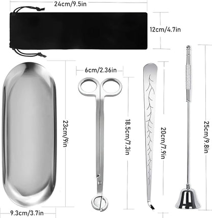 5 in 1 Candle Accessory Set, Candle Wick Trimmer Cutter, Candle Snuffer & - Image 7