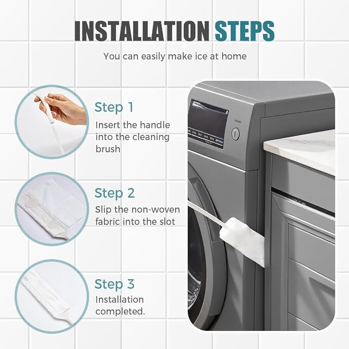 Retractable Gap Dust Cleaner, Bendable Microfiber Duster for Household Flat Duster for Under Appliances, Retractable Gap Dust Cleaning Artifact Extendable Dusters with Nonwoven Fabric (1, White)