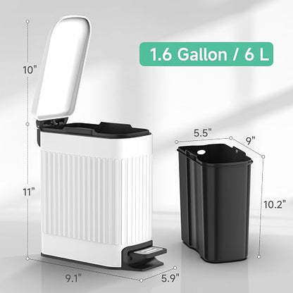 TIPGO Slim Bathroom Trash Can - Image 5
