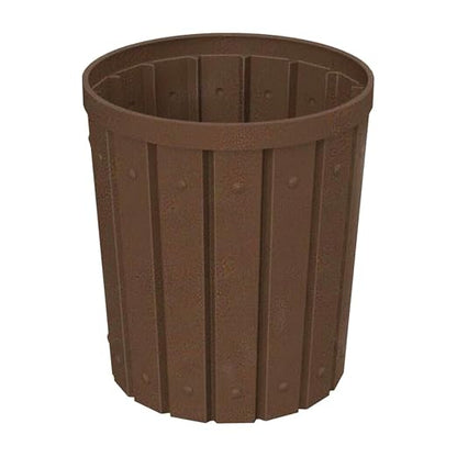 42 Gallon Slated Circle 100% Recycled Plastic Commercial Outdoor or Indoor - Image 4