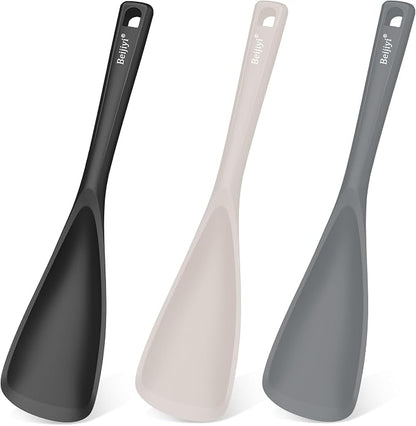 Beijiyi 3 Pack Silicone Spatula Spoon, 12.6 In, BPA-Free Seamless Design by Beijiyi