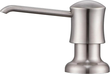 Soap Dispenser for Kitchen Sink Brushed Nickel, Built-in and Refill-from-Top by UltimateUnicorn