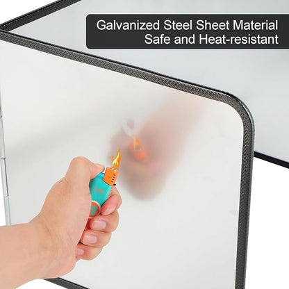 3 Sided Foldable Splatter Guard, Stainless Steel Grease Splatter Screen - Image 5