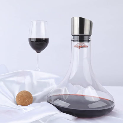 Wine Decanter Built-in Aerator Pourer, Wine Carafe - Image 3
