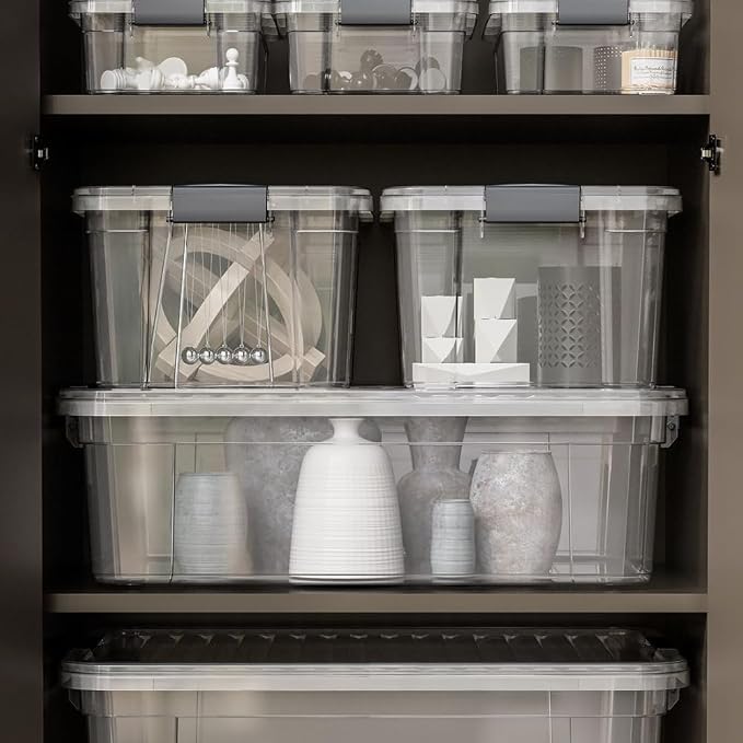 Superio Storage Bins with Lids, Stackable Totes, BPA Free, Odor Free, Organizer - Image 9