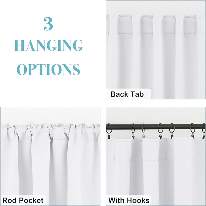 RYB HOME Half Blackout Curtains - Image 4