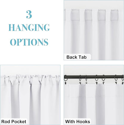 RYB HOME Half Blackout Curtains - Image 4