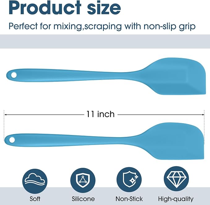 Irenare 24 Pcs Silicone Spatulas 11 Inch Large Rubber Spatulas Heat Resistant - Image 2