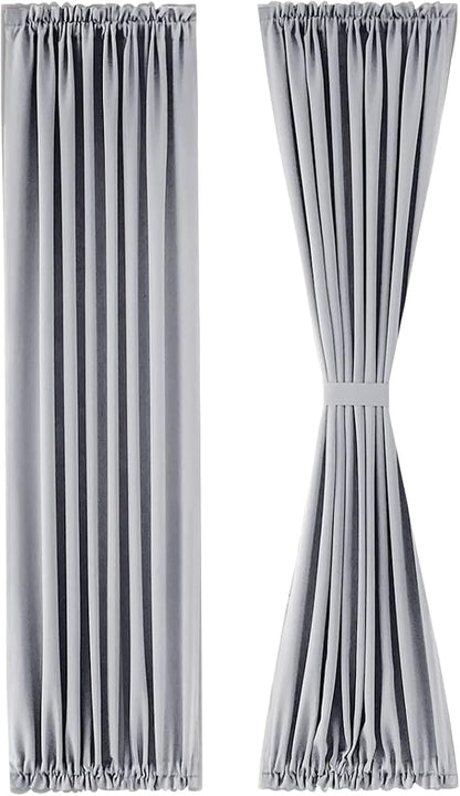 DWCN French Door Curtains – Rod Pocket Thermal Blackout Curtain - Image 7