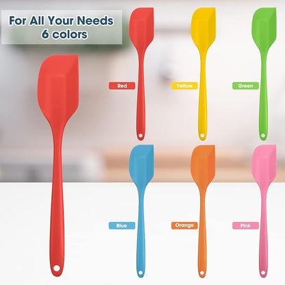 Irenare 36 Pcs Mini Silicone Spatulas Bulk 8.3 Inch Heat Resistant Scrapers - Image 3